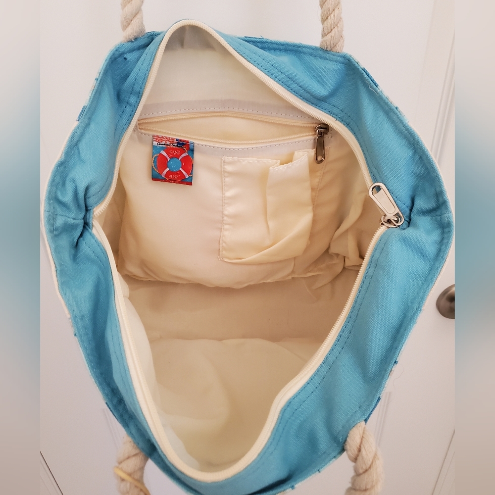 Sun 'n' Sand Sea Life Beach Tote Bag - Picture 5 of 7